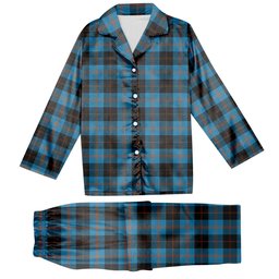 ScotsTee Shop Scottish Gardyne Tartan Pajama Satin Velvet Flannel Pajama Set