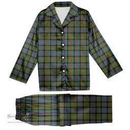 ScotsTee Shop Scottish Donald Ancient Tartan Pajama Satin Velvet Flannel Pajama Set