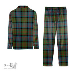 ScotsTee Shop Scottish Donald Ancient Tartan Pajama Satin Velvet Flannel Pajama Set