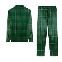 ScotsTee Shop Scottish Galloway Hunting Modern Tartan Pajama Satin Velvet Flannel Pajama Set