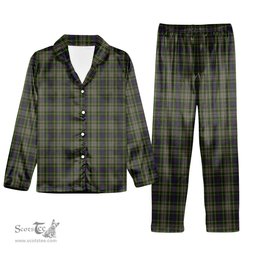 ScotsTee Shop Scottish Davidson Tulloch Dress Tartan Pajama Satin Velvet Flannel Pajama Set