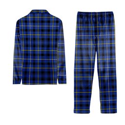 ScotsTee Shop Scottish Fleming Modern Tartan Pajama Satin Velvet Flannel Pajama Set