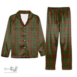 ScotsTee Shop Scottish Donachie Tartan Pajama Satin Velvet Flannel Pajama Set