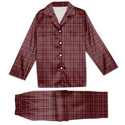 ScotsTee Shop Scottish Donald of Boisdale Modern Tartan Pajama Satin Velvet Flannel Pajama Set