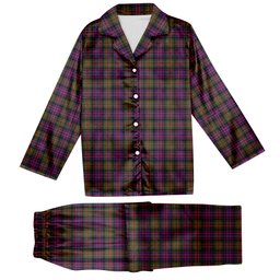 ScotsTee Shop Scottish Gillon Tartan Pajama Satin Velvet Flannel Pajama Set