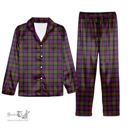 ScotsTee Shop Scottish Gillon Tartan Pajama Satin Velvet Flannel Pajama Set