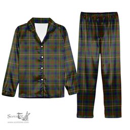 ScotsTee Shop Scottish Fraser Hunting 1 Tartan Pajama Satin Velvet Flannel Pajama Set
