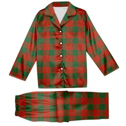ScotsTee Shop Scottish Erskine Ancient Tartan Pajama Satin Velvet Flannel Pajama Set