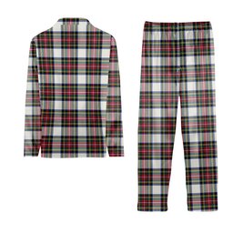ScotsTee Shop Scottish Dennistoun Tartan Pajama Satin Velvet Flannel Pajama Set