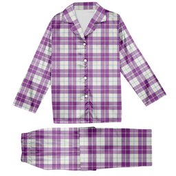 ScotsTee Shop Scottish Dunlop Dress Ancient Tartan Pajama Satin Velvet Flannel Pajama Set