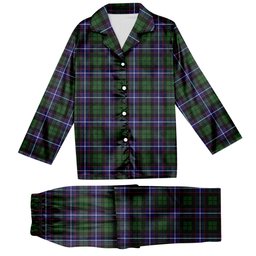 ScotsTee Shop Scottish Galbraith Modern Tartan Pajama Satin Velvet Flannel Pajama Set