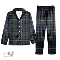 ScotsTee Shop Scottish Galbraith Modern Tartan Pajama Satin Velvet Flannel Pajama Set