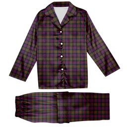 ScotsTee Shop Scottish Donald Modern Tartan Pajama Satin Velvet Flannel Pajama Set