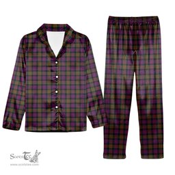 ScotsTee Shop Scottish Donald Modern Tartan Pajama Satin Velvet Flannel Pajama Set