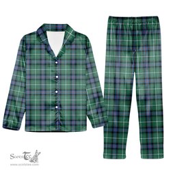 ScotsTee Shop Scottish Donald of the Isles Hunting Ancient Tartan Pajama Satin Velvet Flannel Pajama Set