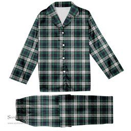 ScotsTee Shop Scottish Forbes Dress Modern Tartan Pajama Satin Velvet Flannel Pajama Set