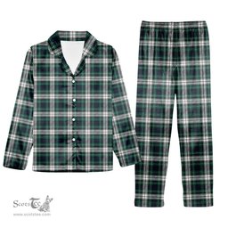ScotsTee Shop Scottish Forbes Dress Modern Tartan Pajama Satin Velvet Flannel Pajama Set