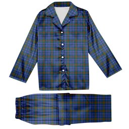 ScotsTee Shop Scottish Edmonstone Tartan Pajama Satin Velvet Flannel Pajama Set