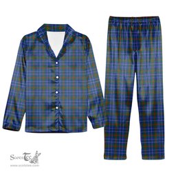 ScotsTee Shop Scottish Edmonstone Tartan Pajama Satin Velvet Flannel Pajama Set