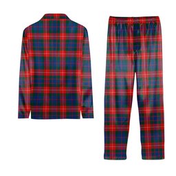 ScotsTee Shop Scottish Fraser of Lovat Modern Tartan Pajama Satin Velvet Flannel Pajama Set