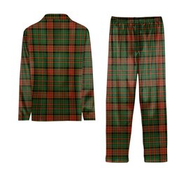ScotsTee Shop Scottish Dalrymple of Castleton Tartan Pajama Satin Velvet Flannel Pajama Set