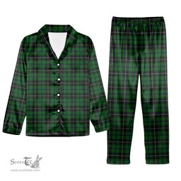 ScotsTee Shop Scottish Douglas alternative threadcount Tartan Pajama Satin Velvet Flannel Pajama Set