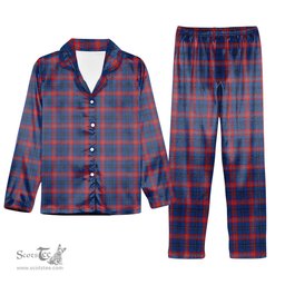 ScotsTee Shop Scottish Dundee University Tartan Pajama Satin Velvet Flannel Pajama Set