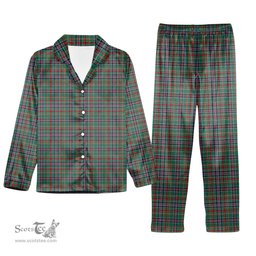 ScotsTee Shop Scottish Galbraith Old Ancient Tartan Pajama Satin Velvet Flannel Pajama Set
