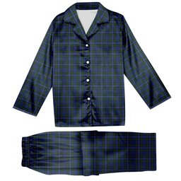 ScotsTee Shop Scottish Dalmeny Tartan Pajama Satin Velvet Flannel Pajama Set