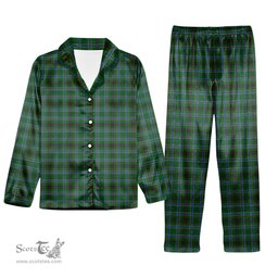 ScotsTee Shop Scottish Duncan of Sketraw Tartan Pajama Satin Velvet Flannel Pajama Set