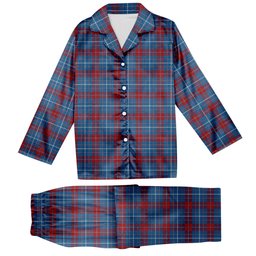 ScotsTee Shop Scottish Frame Tartan Pajama Satin Velvet Flannel Pajama Set