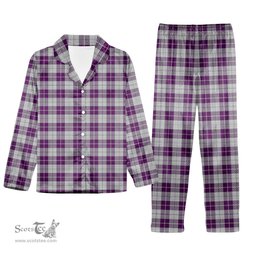 ScotsTee Shop Scottish Dunlop Dress Tartan Pajama Satin Velvet Flannel Pajama Set