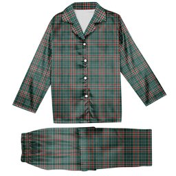 ScotsTee Shop Scottish Gayre Dress Modern Tartan Pajama Satin Velvet Flannel Pajama Set