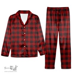 ScotsTee Shop Scottish Erskine MacGregor-Hastie Tartan Pajama Satin Velvet Flannel Pajama Set