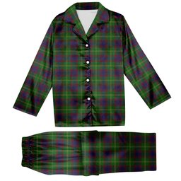 ScotsTee Shop Scottish Durie Tartan Pajama Satin Velvet Flannel Pajama Set