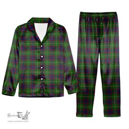 ScotsTee Shop Scottish Durie Tartan Pajama Satin Velvet Flannel Pajama Set