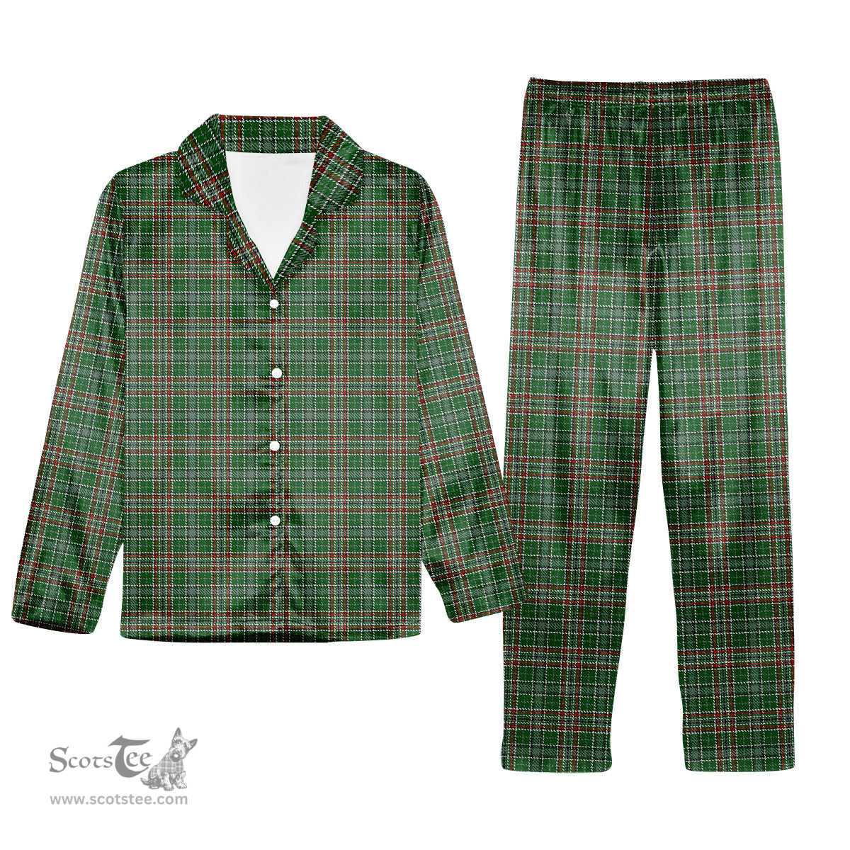 ScotsTee Shop Scottish Gayre Dress Tartan Pajama Satin Velvet Flannel Pajama Set