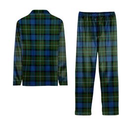 ScotsTee Shop Scottish Ferguson of Atholl Tartan Pajama Satin Velvet Flannel Pajama Set