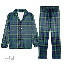 ScotsTee Shop Scottish Davidson of Tulloch SC Tartan Pajama Satin Velvet Flannel Pajama Set
