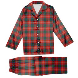 ScotsTee Shop Scottish Fenton Tartan Pajama Satin Velvet Flannel Pajama Set