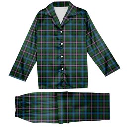 ScotsTee Shop Scottish Gemmell Tartan Pajama Satin Velvet Flannel Pajama Set