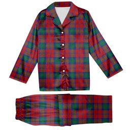 ScotsTee Shop Scottish Fotheringhame Tartan Pajama Satin Velvet Flannel Pajama Set