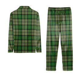 ScotsTee Shop Scottish Dunbar Hunting Ancient Tartan Pajama Satin Velvet Flannel Pajama Set