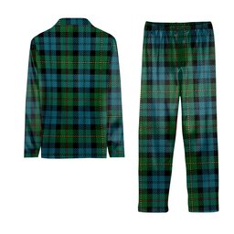 ScotsTee Shop Scottish Ewing Ancient Tartan Pajama Satin Velvet Flannel Pajama Set