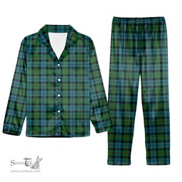 ScotsTee Shop Scottish Ewing Ancient Tartan Pajama Satin Velvet Flannel Pajama Set