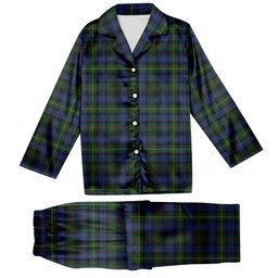 ScotsTee Shop Scottish Farquharson Vestiarium Scoticum Tartan Pajama Satin Velvet Flannel Pajama Set