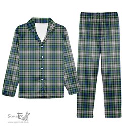 ScotsTee Shop Scottish Davidson of Tulloch Dress Ancient Tartan Pajama Satin Velvet Flannel Pajama Set