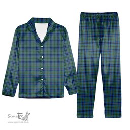 ScotsTee Shop Scottish Falconer Tartan Pajama Satin Velvet Flannel Pajama Set