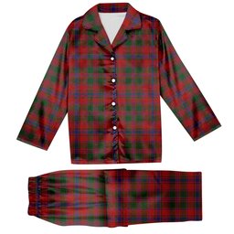 ScotsTee Shop Scottish Drummond 2 Tartan Pajama Satin Velvet Flannel Pajama Set