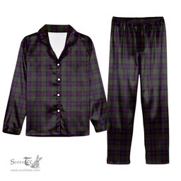 ScotsTee Shop Scottish Donald of Clan Ranald Tartan Pajama Satin Velvet Flannel Pajama Set